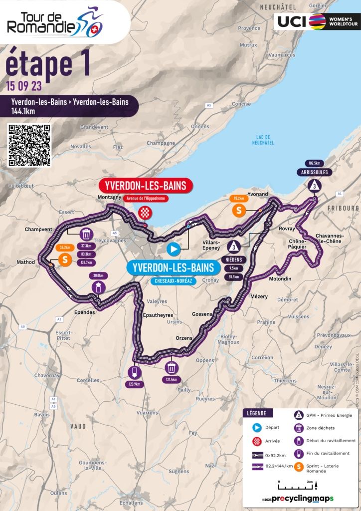 Tour de Romandie F&eacute;minin 2023 Maps and Profiles