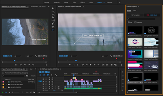 Premiere Pro in action