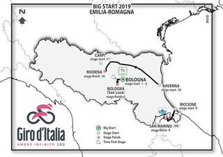 The 2019 Giro d'Italia starts in the region of Emilia-Romagna, and returns for three further stages the following week