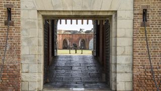 The gates are closed to cash payers at Fort Pulaski