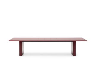 Milan Design Week B&B Italia Assiale rectangular dining table in red