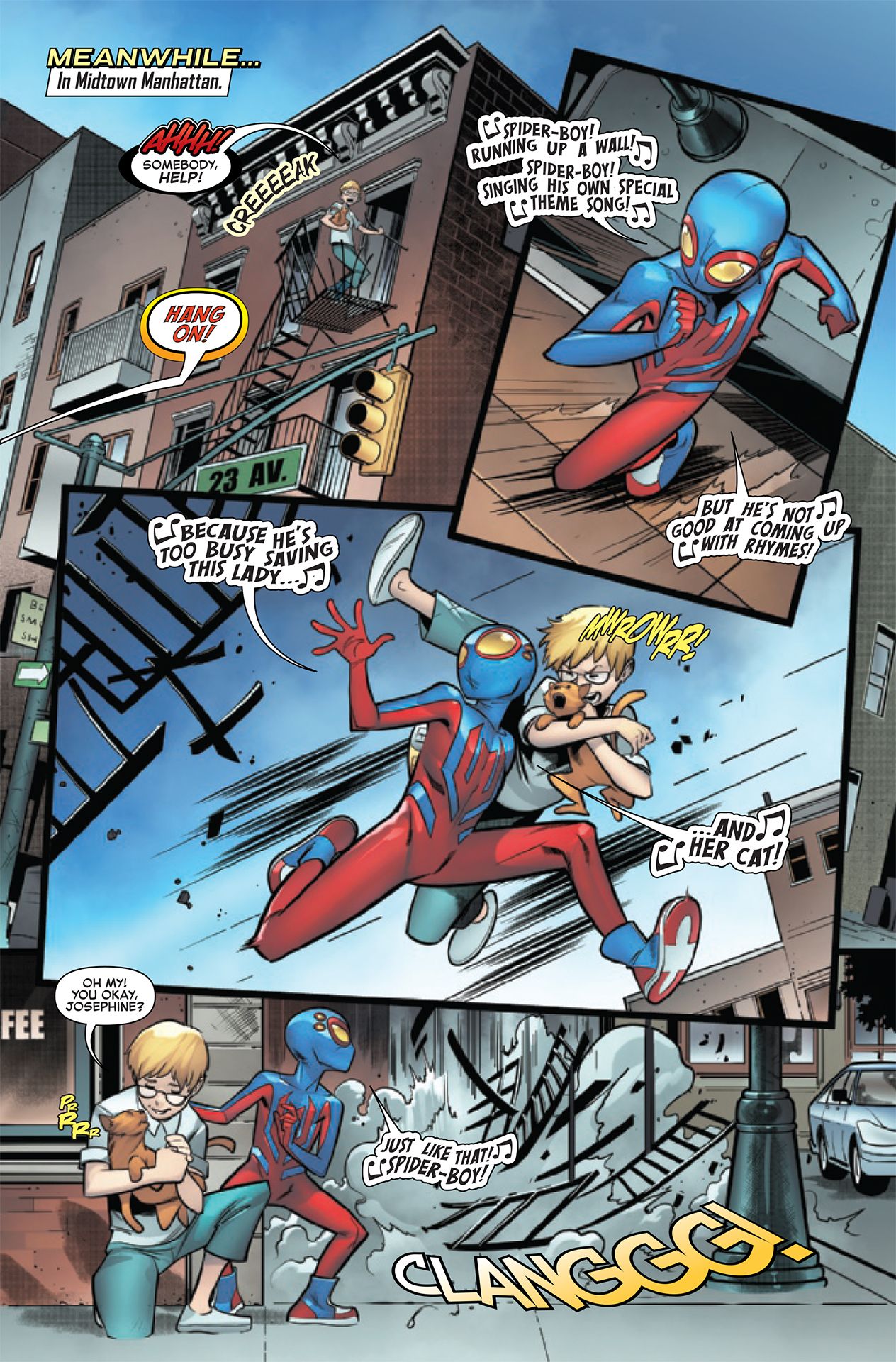 Spider-Boy #3 interior art