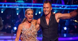 Denise Van Outen looks delighted to be paired with James Jordan in the new series of Strictly