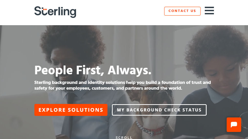 Website screenshot for Sterling