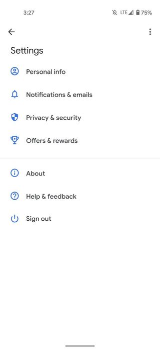 Google Pay Privacy Settings