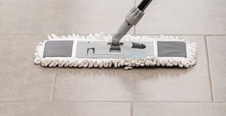 mop cleaning tile floor
