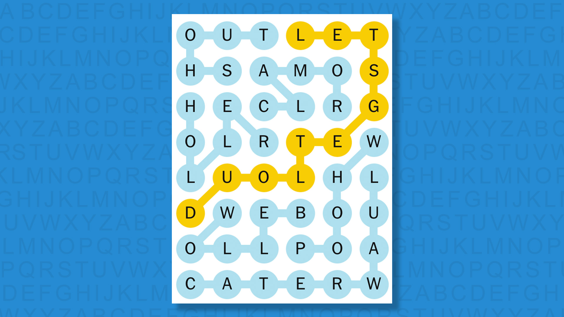 إجابات NYT Strands للعبة 782 على خلفية زرقاء