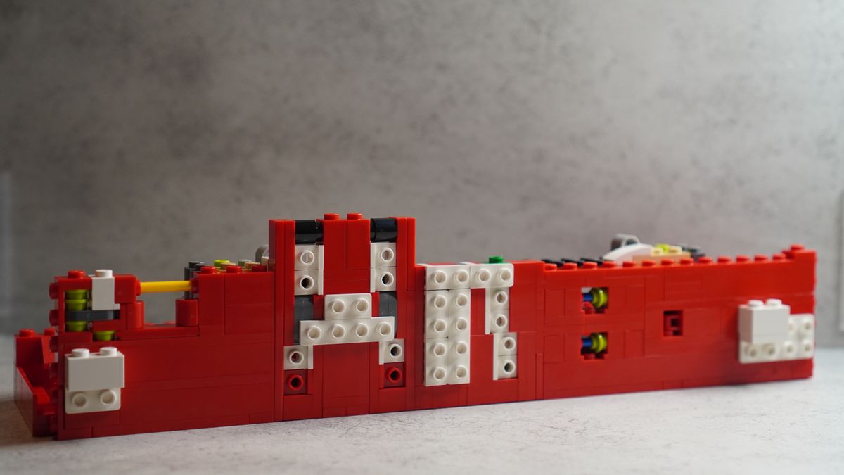 Lego Marvel Logo &amp; Minifigures set in progress