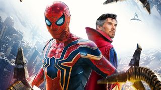 Spider-Man and Doctor Strange in the poster for Spider-Man No Way Home