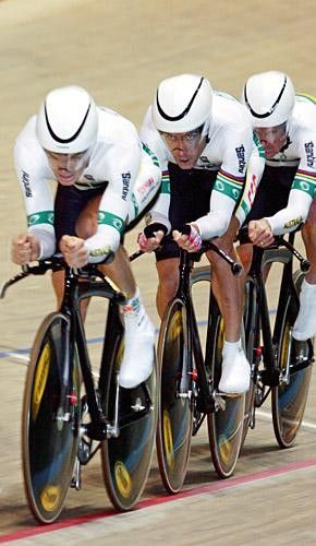 The Australian men's team pursuit squad rode to third place at last weekend's Track World Championships in Manchester, England.