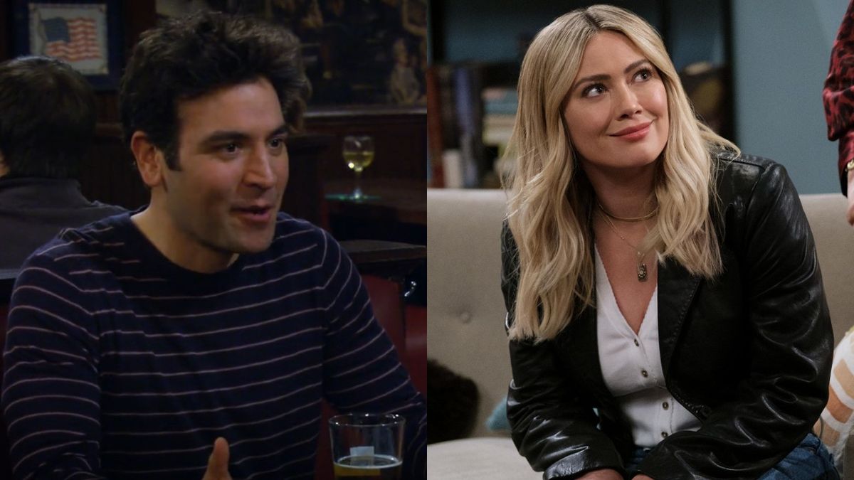 From left to right: Josh Radnor on How I Met Your Mother and Hilary Duff on How I Met Your Father