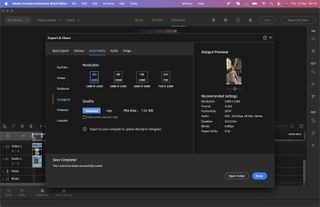 Screenshots of the desktop version of Adobe Premiere Elements 2024 running on MAcOS showing the process of editing a video