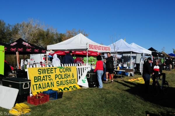 Every type of food imaginable was available at the race today