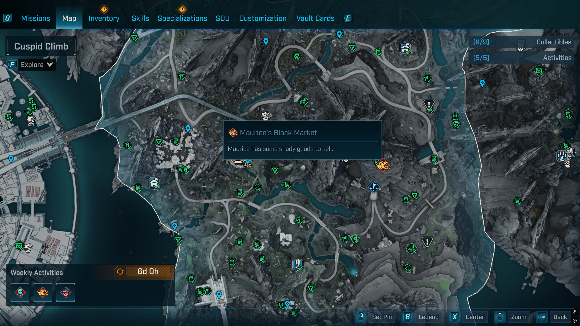 Borderlands 4 maurice's black market vending machine location - April 30 to May 7 map