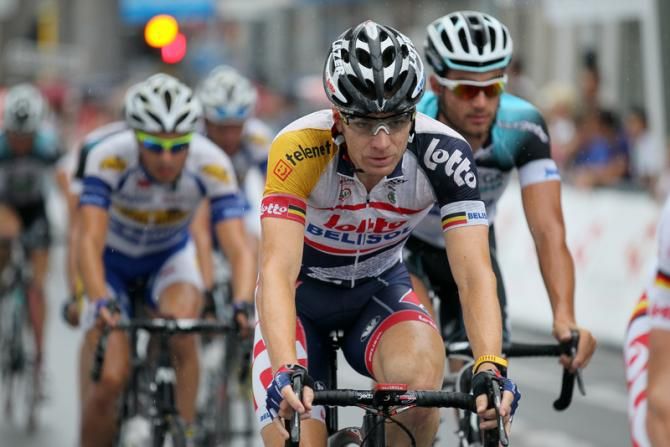 Jurgen Roelandts (Lotto Belisol) in action at Roeselare
