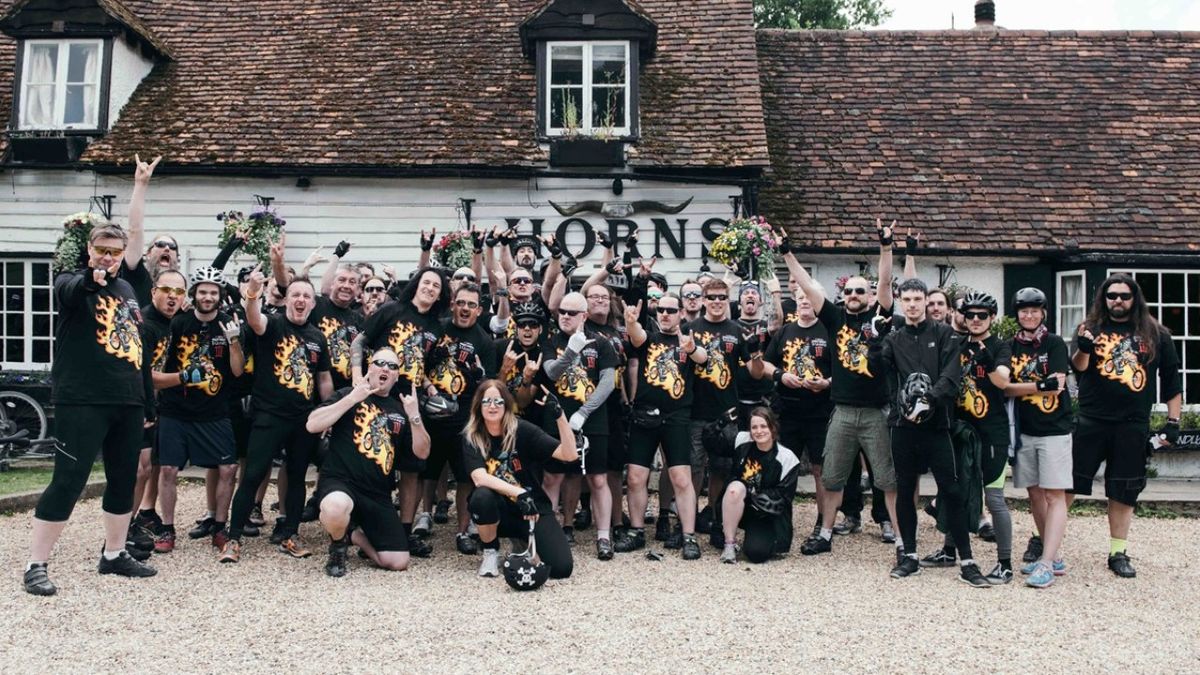 Heavy Metal Truants charity bike ride to Download festival Donington