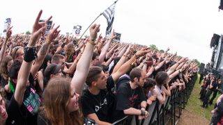 A picture of fans at Hellfest