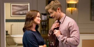 Alexis Bledel and Matt Czuchry together in Gilmore Girls.