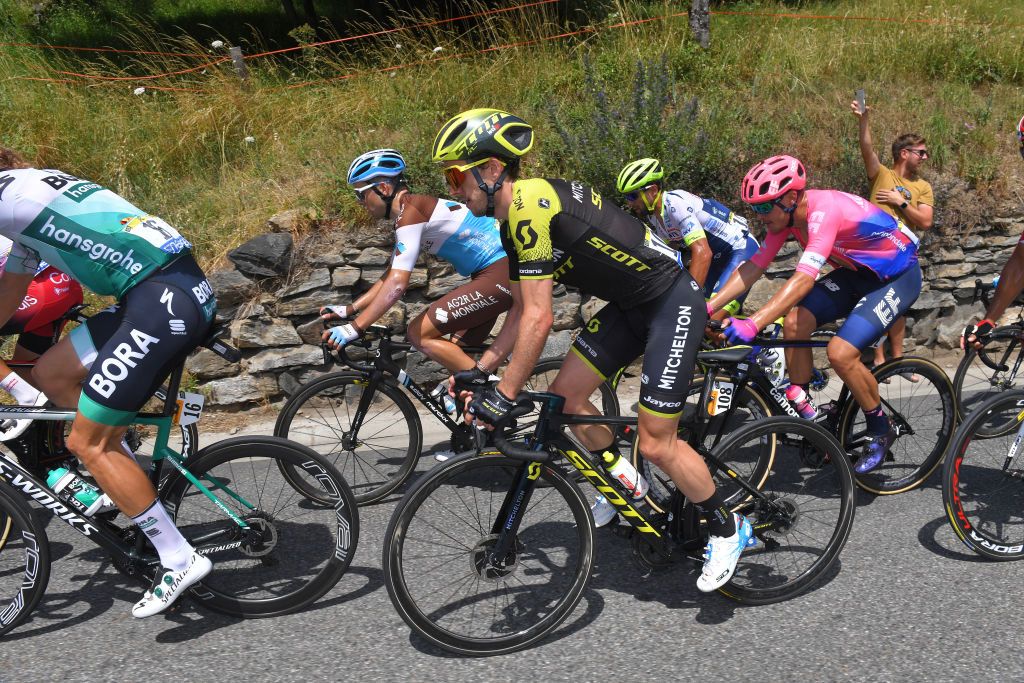 Simon Yates in the break on stage 12 of the Tour de France