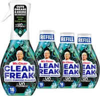Mr. Clean Clean Freak Multi Surface Cleaning Spray, Unstopables Fresh Scent, 64 fl oz, Pack of 4