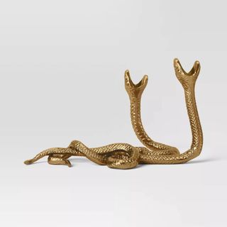 Double Snake Taper Candle Holder