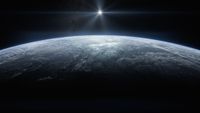 cinematic image of a planet 