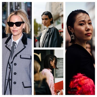 four women with bob haircuts