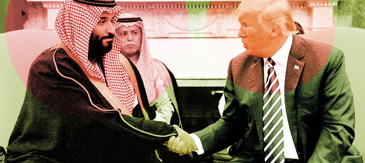 President Trump and Mohammad Bin Salman.