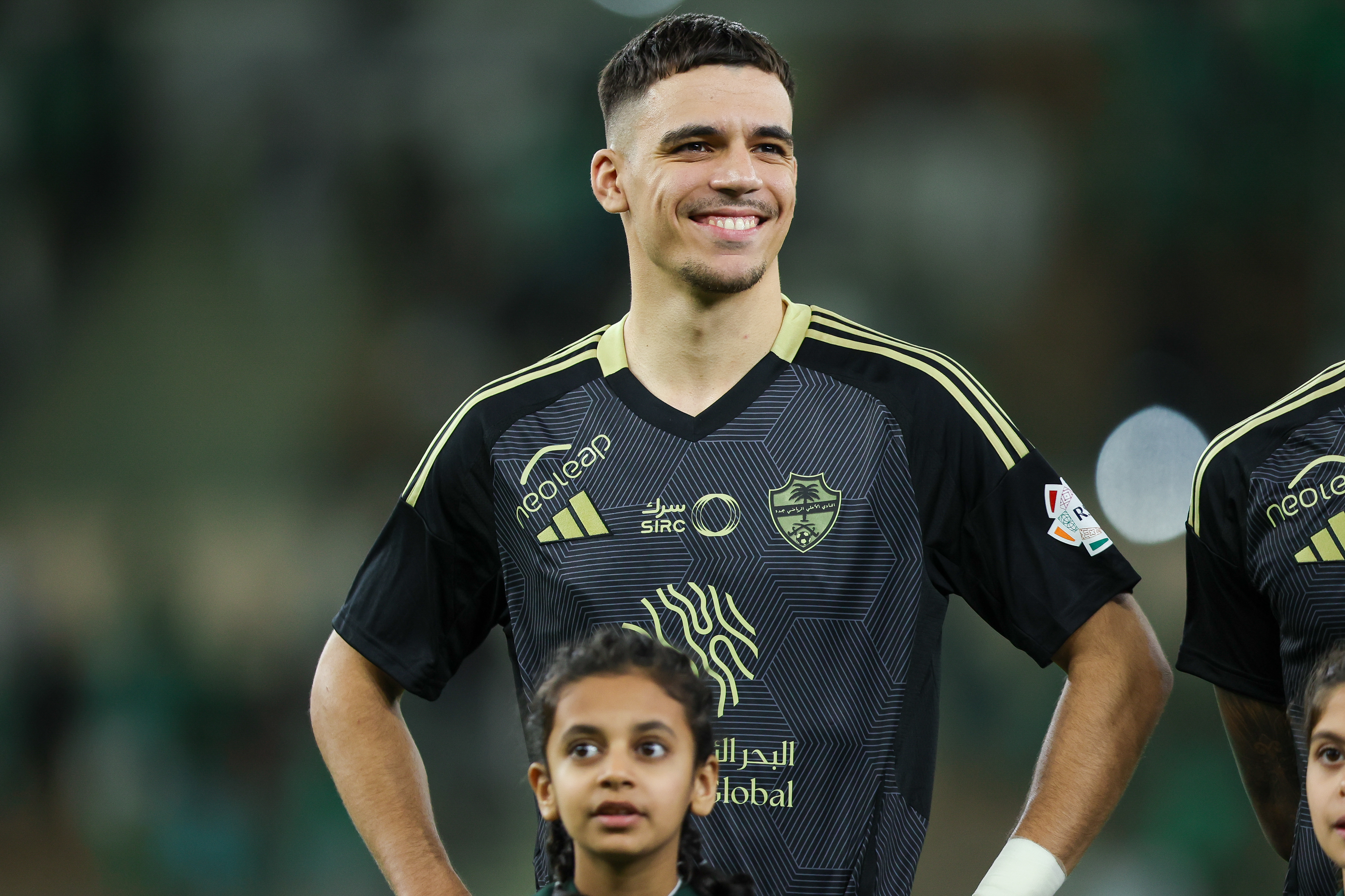 JEDDAH, SAUDI ARABIA - MARCH 6: Gabri Veiga of Al Ahli SFC looks on prior the Saudi Pro League match between Al Ahli SFC and Al Khaleej at Prince Abduallah Al Faisal Stadium on March 6, 2025 in Jeddah, Saudi Arabia. (Photo by Yasser Bakhsh/Getty Images)