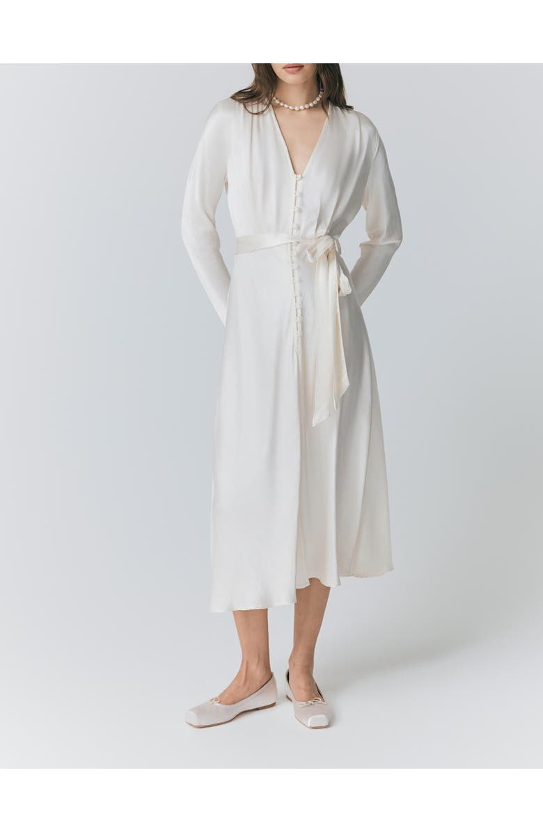 Meryl Satin Midi Dress