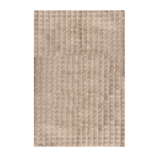 fluffy taupe rug