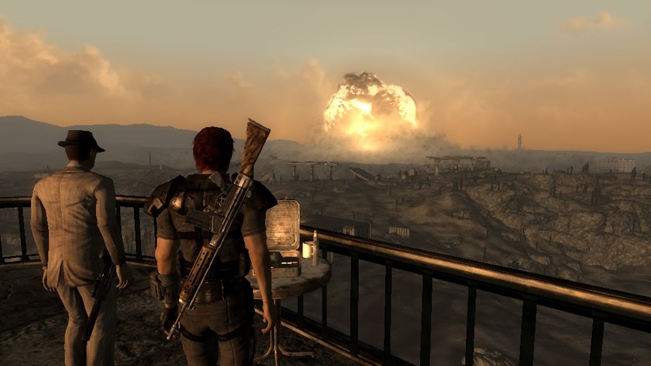The White House is a radioactive crater in Fallout 3 because there were no quests there, so why build it? 'It is our version of [Indiana Jones] shooting the guy rather than pulling out his whip and going into a fight'
