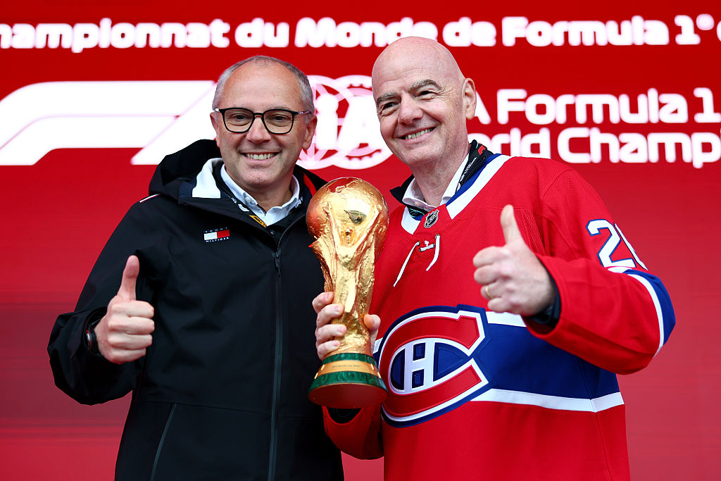 The World Cup trophy: solid gold