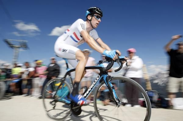 Bradley Wiggins (Sky) finished almost five minutes behind the stage winner.