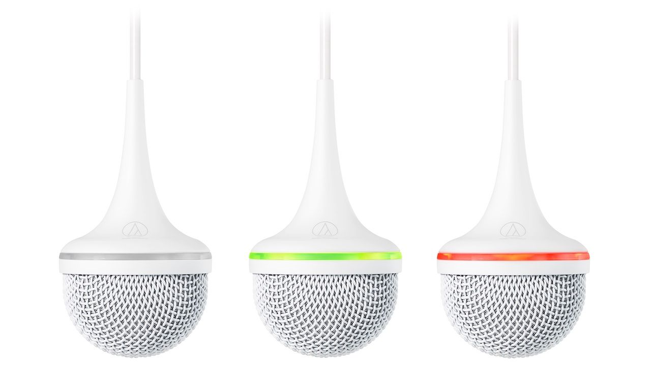 Audio-Technica has begun shipping the ES954 Hanging Microphone Array, which is designed for huddle rooms, conference rooms, and other meeting spaces.