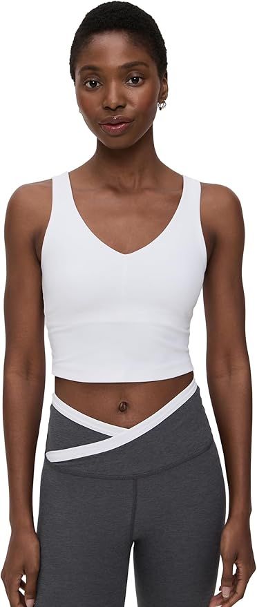Beyond Yoga, Beyond Yoga Women's Spacedye Good Day Cropped Tank, White, S