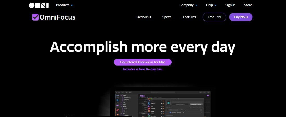 OmniFocus hero image