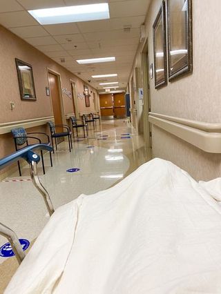 the empty hospital ward during breast cancer surgery during covid 19
