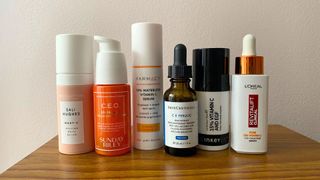 A selection of vitamin c serums that we tested for this guide