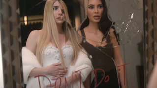 Emma Roberts and Kim Kardashian, starring in American Horror Story: Delicate