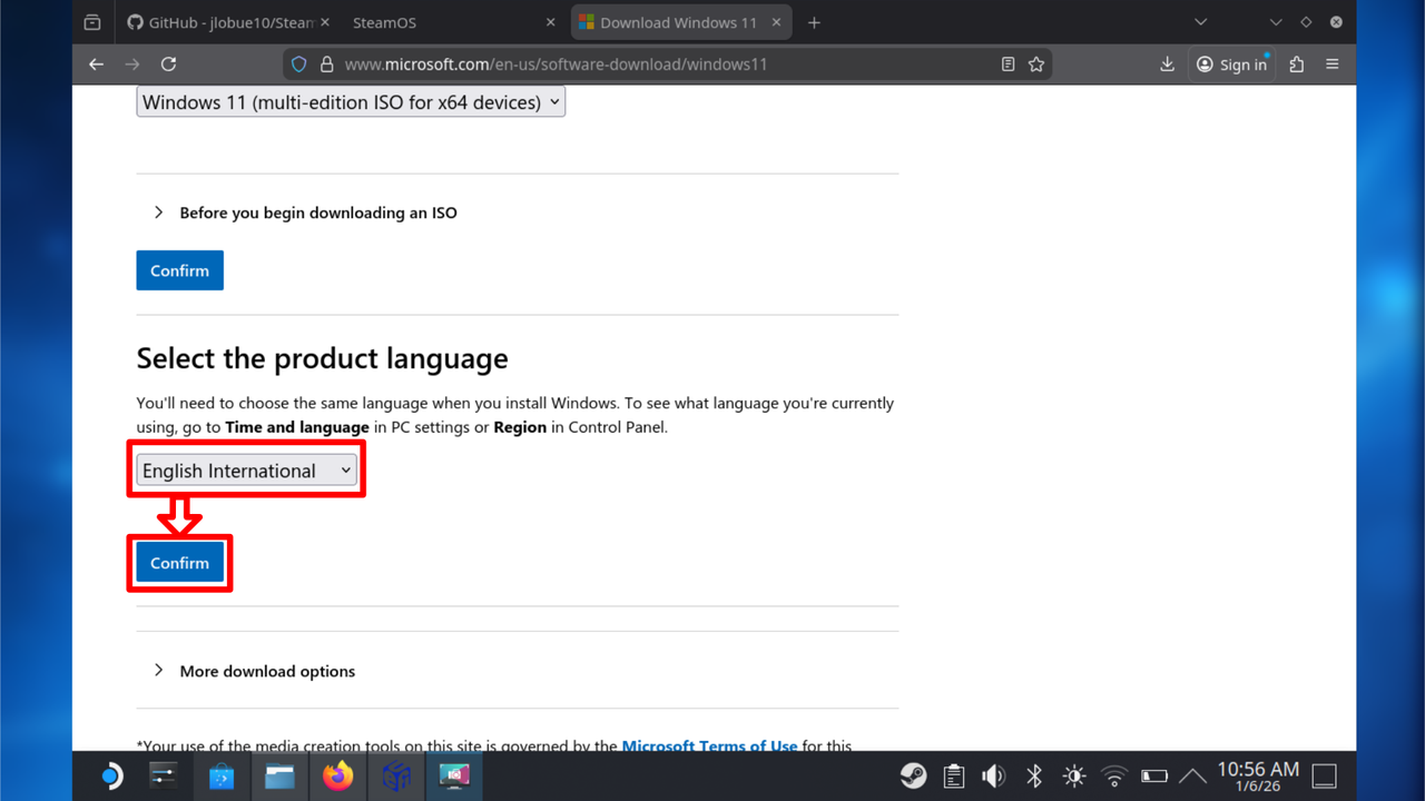Downloading Windows 11