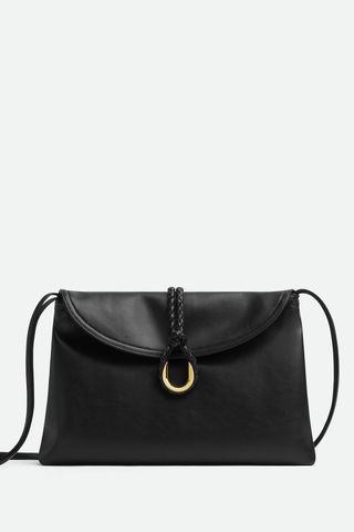 Liberta Medium Flap Leather Crossbody Bag