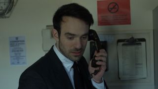 Matt Murdock on the phone in prison