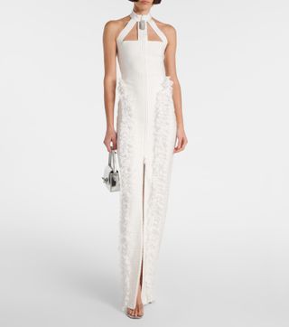 X Christopher Kane Lace-Trimmed Maxi Dress