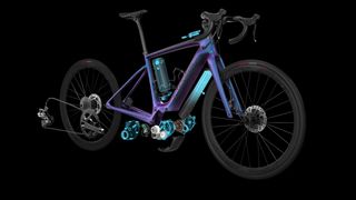 An exploded view of Specialized's Turbo Creo shows the modern e-bike's configuration (image credit: Specialized)
