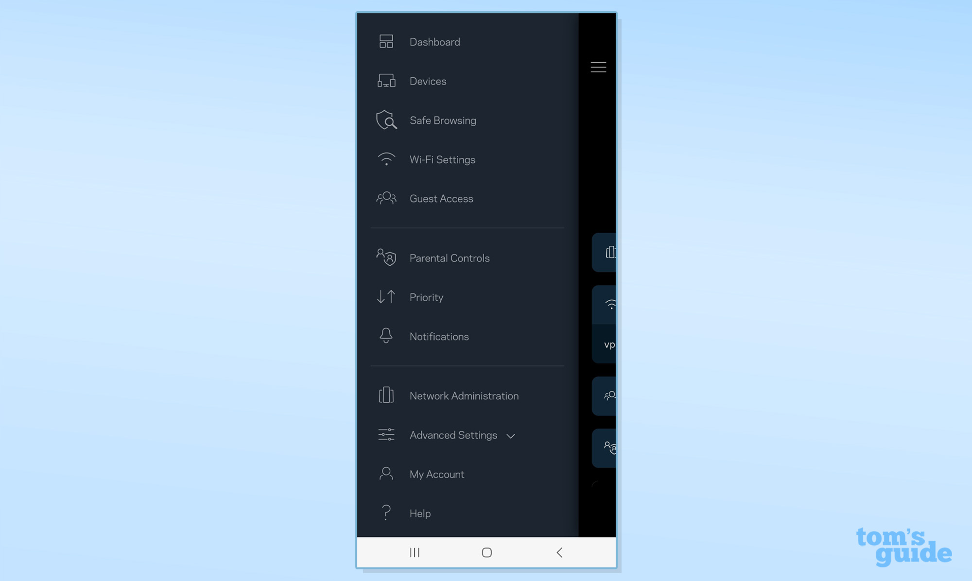 Linksys Velop Pro 7 app screen shot