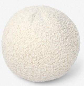 round white couch pillow