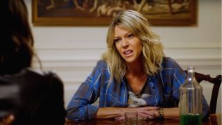Kaitlin Olson having a disagreement at the table in The Mick.