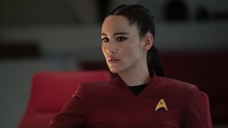Christine Chong as La'an in Star Trek: Strange New Worlds