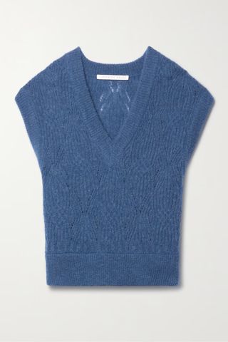 Veronica Beard Arida Cable-Knit Vest